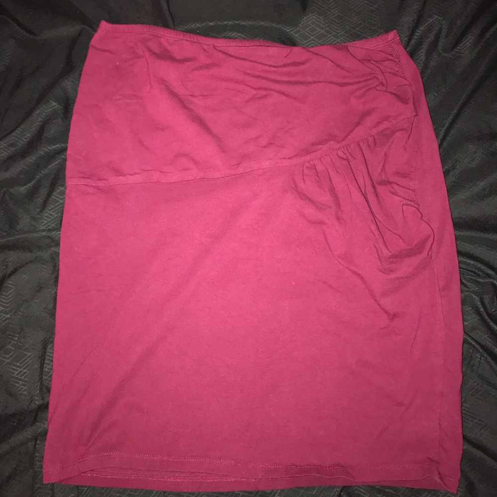 Burgundy Skirt
